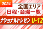 【ナショナルトレセンU-12】全国9エリアの情報をまとめました！【2024年度 日程会場一覧】