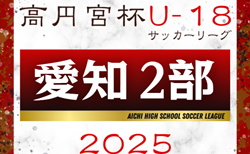 2025年度 高円宮杯 JFA U-18サッカーリーグ 愛知県2部  リーグ表掲載！3月開幕予定  詳細日程募集