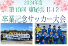 【優勝写真掲載】2024年度 第10回 東尾張 U-12卒業記念大会/コロナワールドカップ（愛知）αブロックはGloubs､βブロックはアクア尾東が優勝！