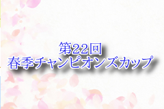 2025年度 第22回春季チャンピオンズカップ（大阪） 例年4月 日程・組合せ募集中