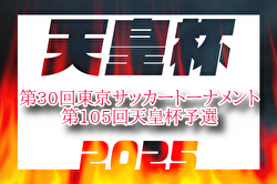 2025年度 第30回東京サッカートーナメント 第105回天皇杯予選 例年4月開催！組合せ・日程お待ちしています。