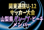 【山梨県選抜グレープ・ピーチメンバー】2024年度 第35回関東選抜U-12サッカー大会（3/1,2）