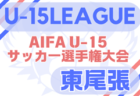 2025年度 U-15サッカーリーグ地区1位大会 西尾張（愛知）例年6月開幕！日程・組合せ情報募集